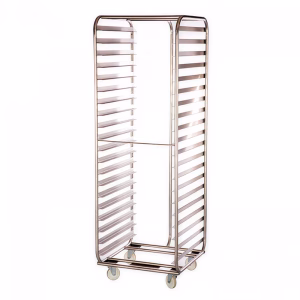 Carro Porta Bandejas Industrial de 20 Niveles, 58x70 cm