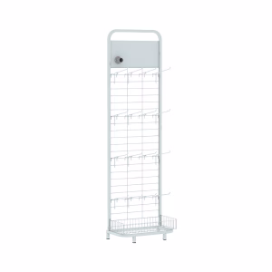 Check Stand o Exhibidor Vertical Compulsivo LX, alto 1.58m - Blanco