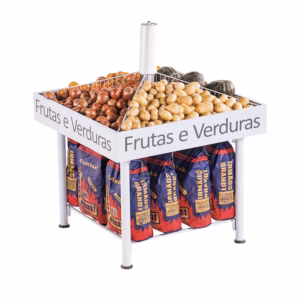 Frutera Central, Exhibidor De Frutas, Mueble Comercial, Mueble Para Supermercado, Frutera Refrimate, Exhibidor Metálico, Mobiliario Comercial