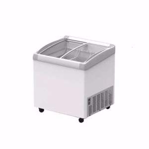 Conservadora  Horizontal con Vidrio Curvo, Inverter 200 Lts