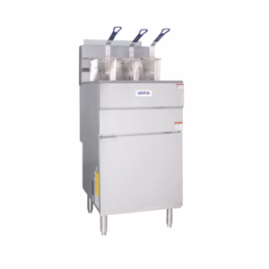 Freidora Industrial a Gas de 3 Canastillos, 37 Lts
