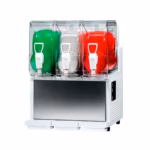 Granizadora profesional para bebidas frías y granizados. 3 tubas 11 lts por vaso