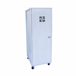 Carro Porta Bandejas Desmontable con Puerta, 20 Niveles