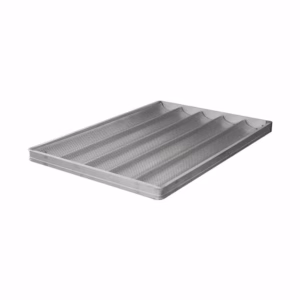 Bandeja Ondulada 5 Canales de Aluminio, 60x40 cm