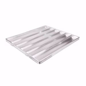 Bandeja Ondulada, 5 Canales de Aluminio Profesional, 70x45 cm