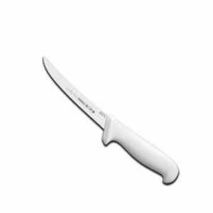 Cuchillo Deshuesador Curvo de Mango Blanco, 15 cm