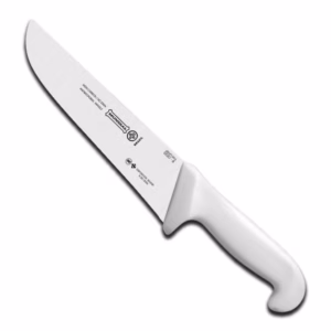 Cuchillo de Hoja Recta Ancha Mango Blanco, 20.5 cm