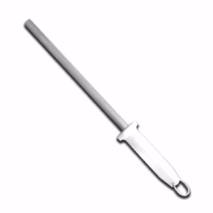Chaira Estriada para Cuchillos Mango Blanco, 30.5 cm