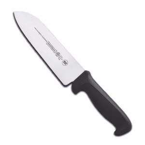 Cuchillo de Hoja Recta Ancha Mango Negro, 17.8 cm