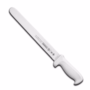 Cuchillo Fiambreo de Hoja Larga Mango Blanco, 30.5 cm