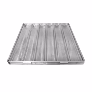 Bandeja Ondulada de 6 Canales de Aluminio, 58x70 cm