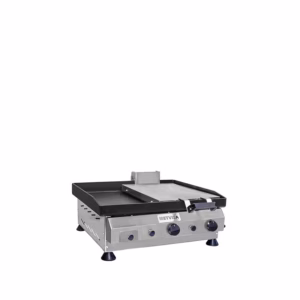 Plancha a Gas con Prensador de 2 Quemadores, 60 cm