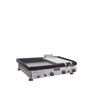 Plancha a Gas con Prensador de 3 Quemadores, 80 cm