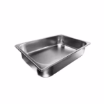 bandeja de acero inoxidable ideal para heladerias por su profundidad