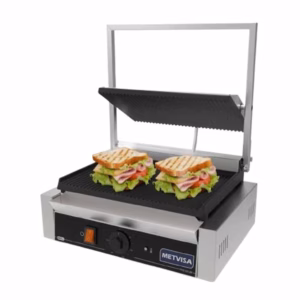 Paninera Grill Eléctrica Profesional Compacta, de 2200 W