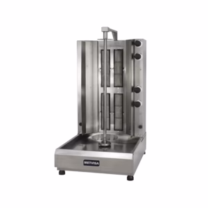Asador Shawarma a Gas de 4 Quemadores, 16 Kg
