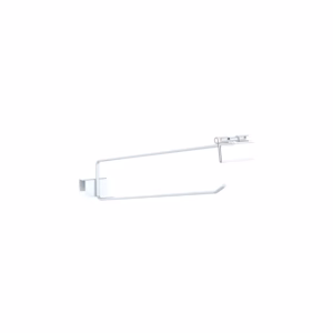 Ganchera Doble Porta Precios, 30 cm Blanco