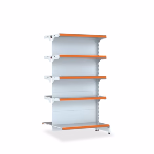 Góndola Central de Acer FIT de 10 Niveles, 60 Kg/Nivel Blanco