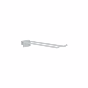 Ganchera Doble Porta Escoba, 40 cm Blanco